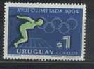 URUGUAY    N°736  **  JO 1964   Natation - Nuoto