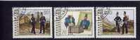 Liechtenstein 1991 Yvertn° 961-63 (°) Oblitéré Used Cote 3,70 Euro Uniformes Militaires - Used Stamps