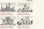 US Scott 1841a (1838 1839 1840 1841) - Plate Block Of 4 39430 - American Architecture 15 Cent - Mint Never Hinged - Plattennummern