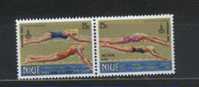 NIUE   N° 306/07 * *    Jo 1980  Natation - Natation