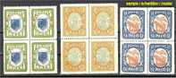 NORTH INGERMANLAND COMPLETE SET FORGERIES IN BLOCKS OF 4 NEVER HINGED **! - Errors, Freaks & Oddities (EFO)