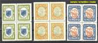 NORTH INGERMANLAND COMPLETE SET FORGERIES IN BLOCKS OF 4 NEVER HINGED **! - Errors, Freaks & Oddities (EFO)