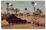 OLD MOROCCO Postcard " CHILDREN At BOOTH " - Military Stamped 1922 ! - Agadir