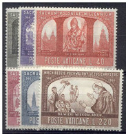 Pays : 495 (Vatican (Cité Du))  Yvert Et Tellier N° :   451-456 (*) - Ungebraucht