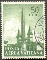 Pays : 495 (Vatican (Cité Du))  Yvert Et Tellier N° : Aé   40 (o) - Poste Aérienne