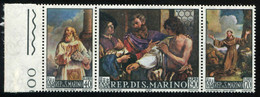 Pays : 421 (Saint-Marin)  Yvert Et Tellier N° :  694-695-696 (**)  Se Tenant - Unused Stamps