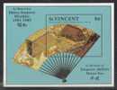 ST.VINCENT 1989 JAPANESE ARTS HAnd  Fan  "SPECIMEN" HANDICRAFT M/S MNH  # 5009 - Impressionisme