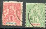 REUN 55 - YT 46/47 Obli - Used Stamps