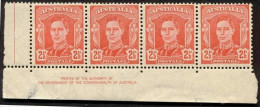 Pays :  46 (Australie : Confédération)      Yvert Et Tellier N° :  132 (**)  Cdf + Inscription Marginale - Ongebruikt