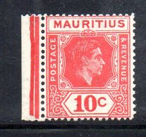 PB90 - MAURITIUS , Giorgio VI 1938 : Yvert  N. 205b (Gibbons N. 256c) Dent 15x14 *** - Mauricio (1968-...)