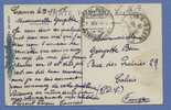 Kaart Met Stempel HOPITAL AUXILAIE / TERRITOIRE N° 7 / CANNES Op 1/11/1915 - Belgisch Leger