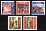 BULGARIA \ BULGARIE - 1979 - Basiliqye Saint - Clement De Rome. Pintures Murales - 5v ** - Religione