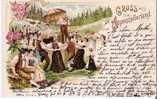 CH016 / Appenzellerland – Volksfest Mit Tanz – 1898 - Appenzell