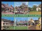 Jolie CP Angleterre Picturesque Dorset Villages Multivue - A Circulée - Otros & Sin Clasificación