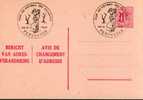 AP - Entier Postal - Carte Postale Avis De Changement D'adresse N° 14 - Chiffre Sur Lion Héraldique - 1,00 Fr Rose - NF - Aviso Cambio De Direccion