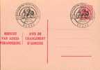 AP - Entier Postal - Carte Postale Avis De Changement D´adresse N° 14 - Chiffre Sur Lion Héraldique - 1,00 Fr Rose - NF - Avviso Cambiamento Indirizzo