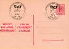 AP - Entier Postal - Carte Postale Avis De Changement D´adresse N° 14 - Chiffre Sur Lion Héraldique - 1,00 Fr Rose - NF - Addr. Chang.