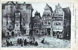 Landerneau - La Place Du Marché En 1860 - Landerneau