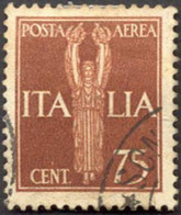 Pays : 247,02 (Italie : Victor-Emmanuel III)  Yvert Et Tellier N°: Aé   12 A (o) - Correo Aéreo