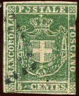 Pays : 246,3 (Italie: Toscane (Gouvernement Provisoire))  Yvert Et Tellier N° :   18 (o) - Toscane