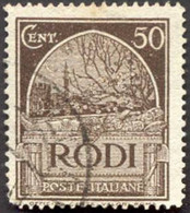 Pays : 158,1 (Egée (Iles De La Mer) : Rhodes)  Yvert Et Tellier N° :   54 (o) - Egeo (Rodi)