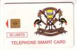 UGANDA - Telephone Smart Card   ( Card Is Little Bend ) - Ouganda