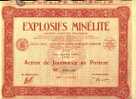 EXPLOSIFS MINELITE 1928 (art. N° 125 ) - Mines