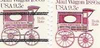 US Scott 1903 And 1903a PreCanceled - Single - Mail Wagon 1880s - 9.3 Cent - Mint Never Hinged - Ruedecillas