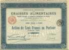 GRAISSES ALIMENTAIRES 1920 (art. N° 128 ) - Industrie