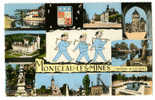 {27863} 71 Saône Et Loire Montceau Les Mines , Multivues . Mineurs Pont Levant Poste Hotel De Ville Port - Montceau Les Mines