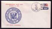 US - 1973 CELEBRATING NAVY DAY COMM COVER - Marítimo