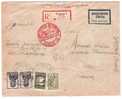 LETTRE .URSS .POUR PARIS PAR AVION ET RECOMMANDE - Cartas & Documentos