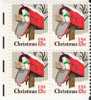 US Scott 1730 - Block Of 4 - Christmas 1977 Mail Box - 13 Cent - Mint Never Hinged - Blocks & Kleinbögen