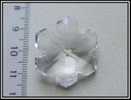 Pendant Flocon De Neige Véritable Cristal Non Swarovski 30mm - Perles Pendentifs Percées D´un Trou - Perlas