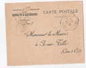 CARTE POSTALE DE MAIRIE OBLITERATION HEXAGONE TIRETE BANNES HAUTE MARNE LE 25/07/1945 - Handstempels