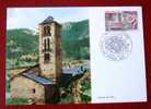 Carte Maximum - Andorre - Europa 1978 - Eglise De Pal - Cartoline Maximum