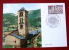 Carte Maximum - Andorre - Europa 1978 - Eglise De Pal - Cartes-Maximum (CM)