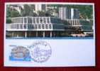 Carte Maximum - Monaco - Inauguration Du Centre De Congrès De Monte-carlo - Cartes-Maximum (CM)