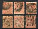 Victoria SG 80  6 Used Copies  Catalogue 70 £ Each = 420 £ - Used Stamps