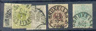 Belgie Ocb Nr : 42 - 45 Gestempeld (zie Scan) Lot 9 - 1869-1888 Lion Couché