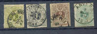 Belgie Ocb Nr : 42 - 45 Gestempeld (zie Scan) Lot 14 - 1869-1888 Lying Lion