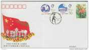2001 CHINA PFTN-30 WON 7 CHAPSHP 3RD TIME COMM.COVER - Tennis De Table