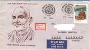 Indien / India - Umschlag Echt Gelaufen / Cover Used (3293) - Brieven En Documenten