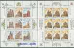 1994 RUSSIA CHURCH AROUD WORLD SHEETLET X2 - Blocks & Sheetlets & Panes