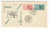 Spagna - Busta Fdc Europa CEPT 1962 - 1962