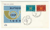 Lussemburgo - Busta Fdc Europa CEPT 1963 - 1963