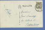 420 Op Kaart Met Naamstempel THUILLIES - 1935-1949 Small Seal Of The State