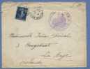 Brief Met Franse Zegel Met Stempel HOPITAL COMPLEMENTAIRE N°30 - MENTON / Le Médecin-Chef (25/1/1916) - Belgisch Leger