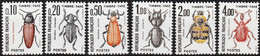 FRANCE Taxe 103 à 108 ** MNH Insectes Coléoptères 1982 - 1960-.... Neufs
