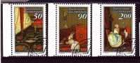 Liechtenstein Mi 957-959 Paintings Hinkel - Letter - 1988 - Usados